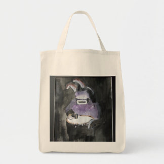 Tote Bag Art de graffiti/bande dessinée - soudeuse de lapin