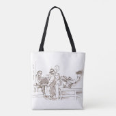 Tote Bag art de groupe de jazz (Dos)