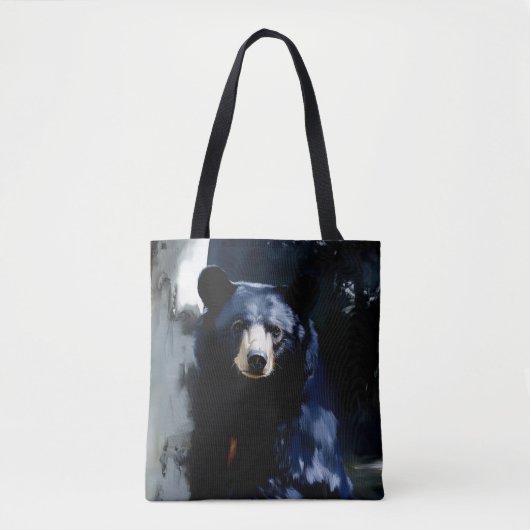 Tote Bag Art de la faune de l'ours noir (Devant)