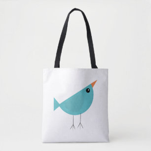 Tote Bag Art de la nature d'oiseau fantaisiste adorable