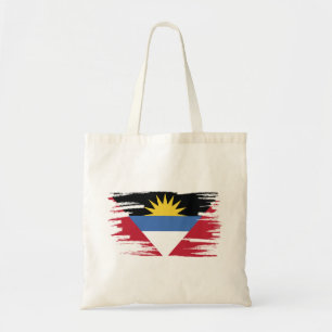 Tote Bag Art de la pinceau du drapeau d'Antigua-et-Barbuda