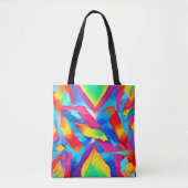 Tote Bag Art de l'expressionnisme Abstrait coloré (Devant)