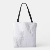 Tote Bag Art de ligne, Coquillage, Harpe (Dos)