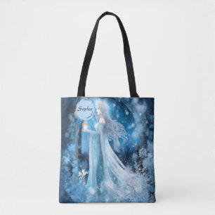 Tote Bag Art de l'Imaginaire de la Reine des neiges - Déess