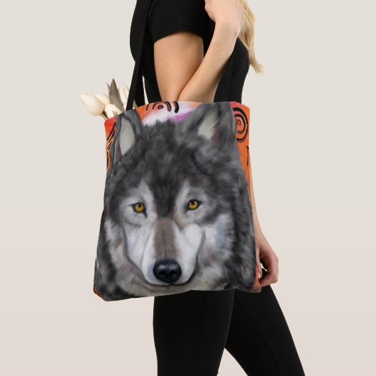 Tote Bag Art de loup (De près)