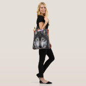 Tote Bag Art de loup (Sur le modèle)
