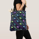 Tote Bag Art de mot de Pomeranian (De près)