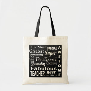 Tote Bag Art de mot de souterrain pour des professeurs
