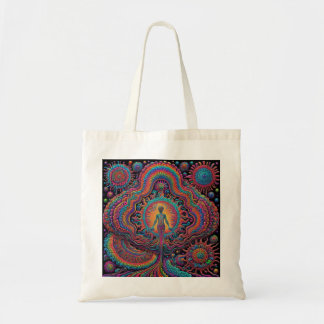 Tote Bag Art de naissance psychédélique