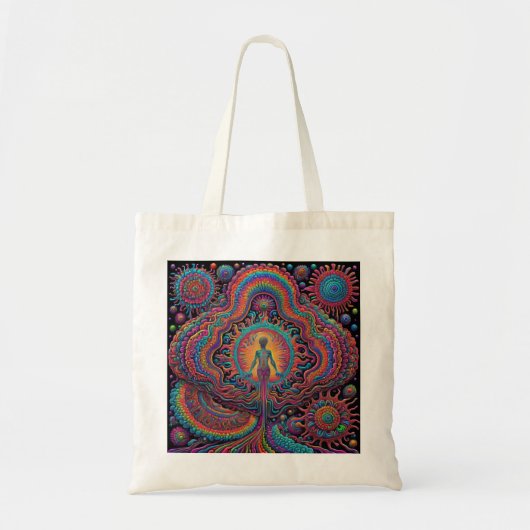 Tote Bag Art de naissance psychédélique (Devant)