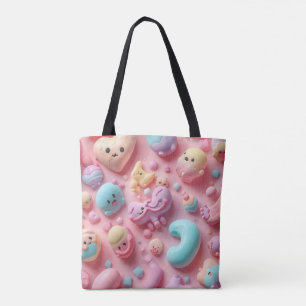 Tote Bag Art de personnage de bonbon Pastel Kawaii