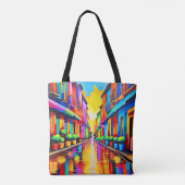 Tote Bag Art de rue coloré (Dos)
