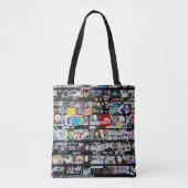 Tote Bag Art de sticker urbain (Devant)