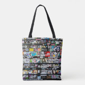 Tote Bag Art de sticker urbain (Dos)