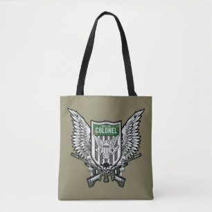 Tote Bag Art de tatouage de crête à ailes par drapeau du