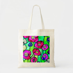 Tote Bag Art de verre aux anémones