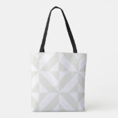Tote Bag Art Déco géométrique gris doux (Dos)