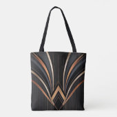 Tote Bag Art Deco Metallic Geometric Elegance (Dos)
