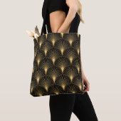 Tote Bag Art Déco Or Noir : Luxe incomparable (De près)