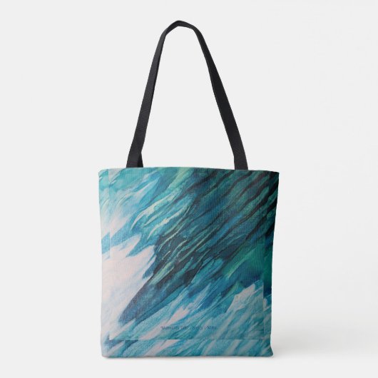 Tote Bag Art d'encre d'alcool "du conte de la sirène" - (Dos)