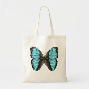Tote Bag Art des insectes papillon bleu