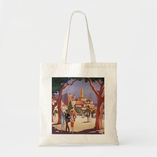 Tote Bag Art d'été vintage Grasse (Devant)