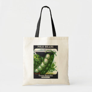 Tote Bag Art d'étiquette de paquet de graines vintage, hari