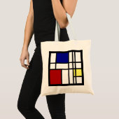 Tote Bag Art d'impression de Mondrian (Devant (produit))