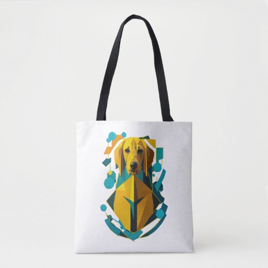 Tote Bag Art doré coloré (Devant)