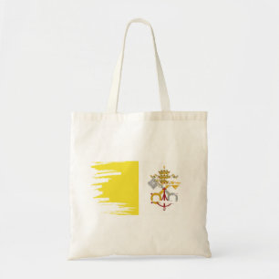 Tote Bag Art Drapeau de la ville du Vatican
