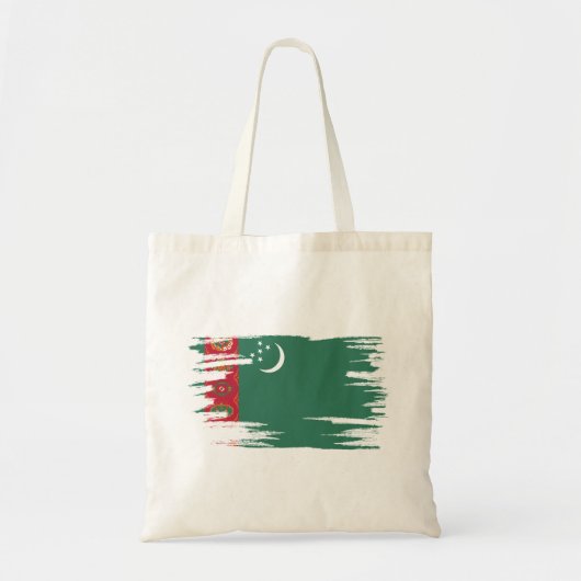 Tote Bag Art Drapeau du Turkménistan (Devant)