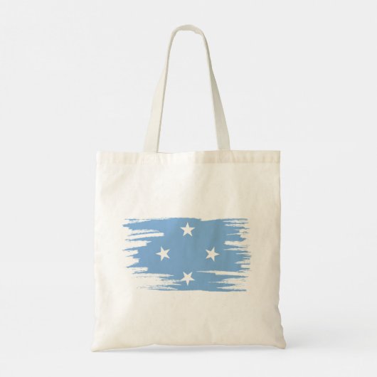 Tote Bag Art Drapeau Micronésie (Dos)