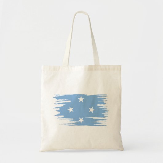 Tote Bag Art Drapeau Micronésie (Devant)