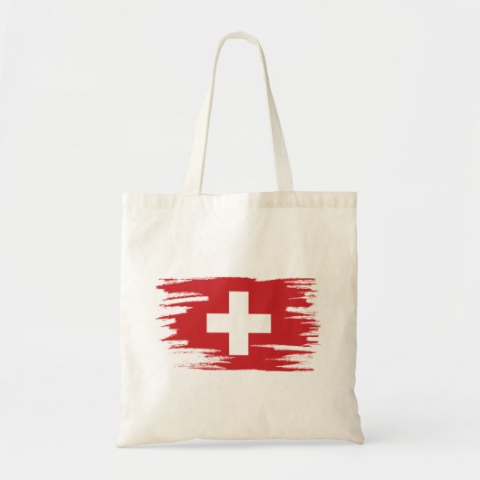Tote Bag Art Drapeau Suisse (Devant)