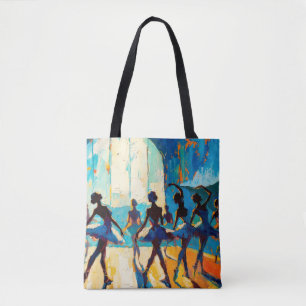 Tote Bag Art du Ballet (#1) peinture à l'huile