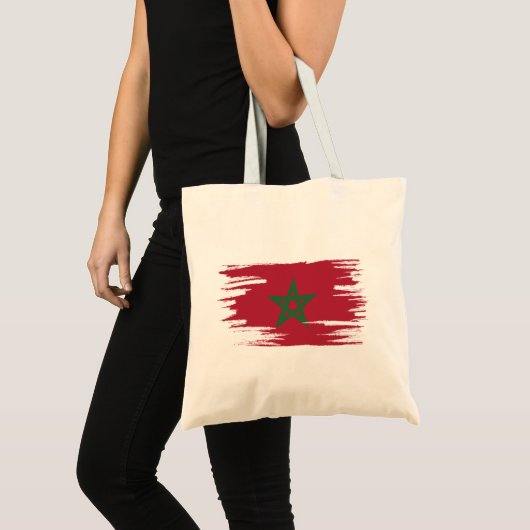 Tote Bag Art du drapeau marocain (Devant (produit))