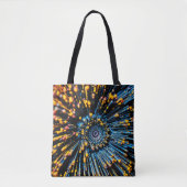 Tote Bag Art du flux de données Abstrait (Devant)