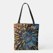 Tote Bag Art du flux de données Abstrait (Dos)