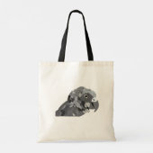 Tote Bag Art du perroquet gris d'Afrique (Dos)