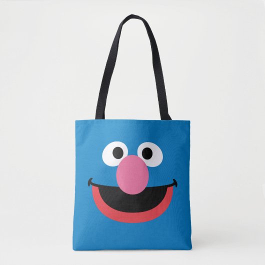 Tote Bag Art du visage de Grover (Devant)