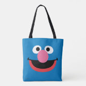 Tote Bag Art du visage de Grover (Dos)