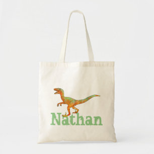 Tote Bag Art effrayant drôle de dinosaure de Velociraptor