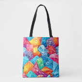 Tote Bag Art en grappes cristallines (Devant)