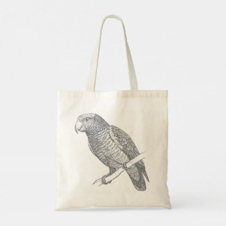 TOTE BAG ART EN LIGNE DE PERROQUET ART FINE