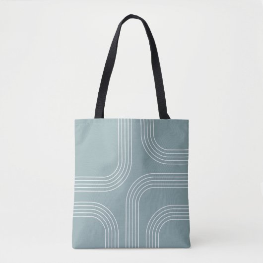 Tote Bag Art en ligne de style moyen siècle Abstrait (Devant)