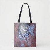 Tote Bag Art fantastique de fée magique et de hibou (Devant)
