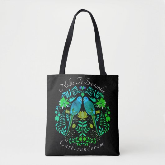 Tote Bag Art féministe Nolite Te Bastardes Carborundorum (Devant)