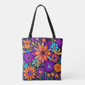 Tote Bag Art Floral éffrayant (Dos)