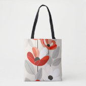 Tote Bag Art Floral Moderne Impression (Devant)