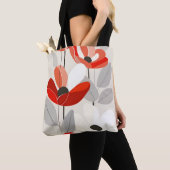 Tote Bag Art Floral Moderne Impression (De près)